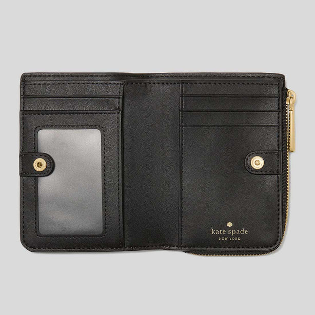 KATE SPADE Small L-Zip Wallet Black RS-KN767