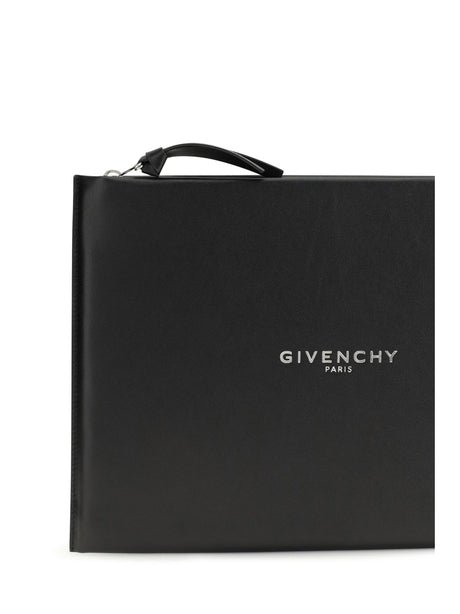 Givenchy Large Antigona Stamped Clutch Bag - Black