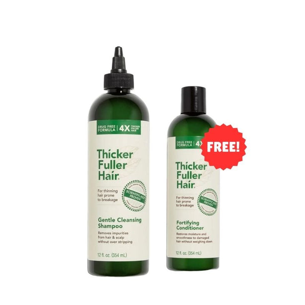 Thicker Fuller Hair Gentle Cleansing Shampoo 354ML + FREE Thicker Fuller Hair Fortifying Conditioner 354ML