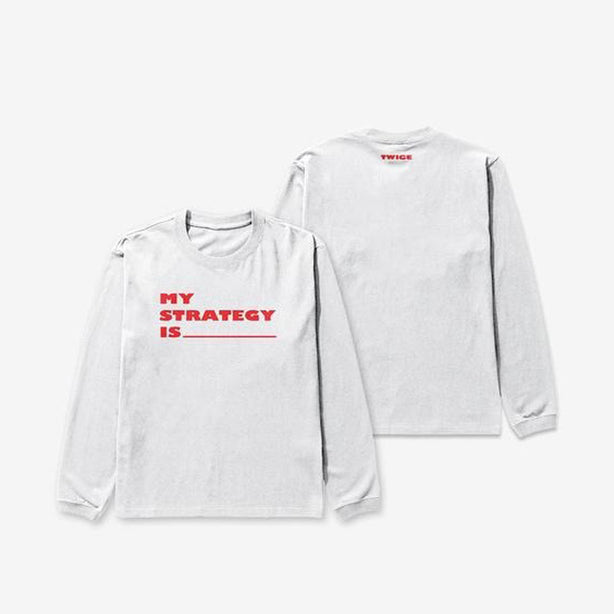 TWICE Long Sleeve T-Shirt LOGO Ver. - TWICE STRATEGY POP-UP In SEOUL (International Shipping)