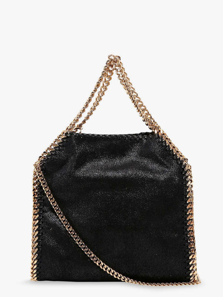 Stella Mccartney Falabella Mini shaggy deer crossbody bag - Black