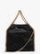 Stella Mccartney Falabella Mini shaggy deer crossbody bag - Black