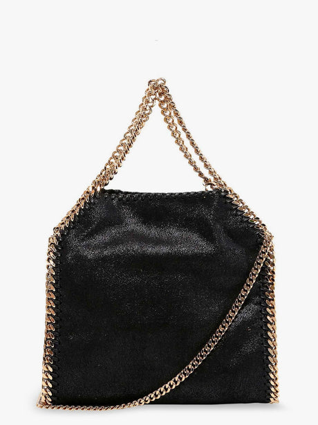 Stella Mccartney Falabella Mini shaggy deer crossbody bag - Black