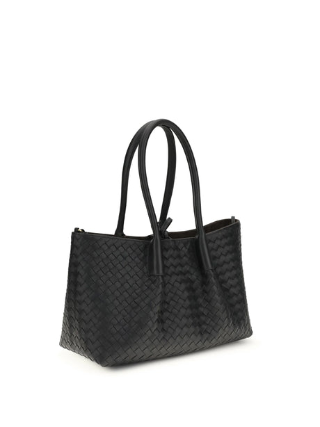 Bottega Veneta Pinacoteca Tote Bag - Black/Fondant-M Br