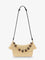 Loewe Paula's Ibiza -Ola Medium Raffia shoulder Bag with Metal Logo Lettering - Natural