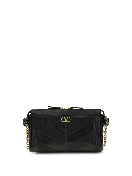 Valentino Garavani Panthea Small Shoulder Bag - Black