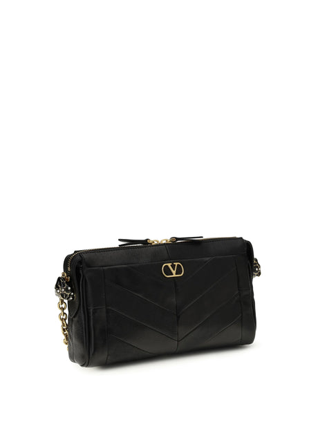 Valentino Garavani Panthea Small Shoulder Bag - Black