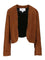 AlaïA Short Suede Blazer - Brown