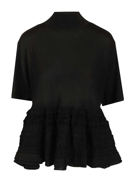 AlaïA Top In Criolina Wool - Black