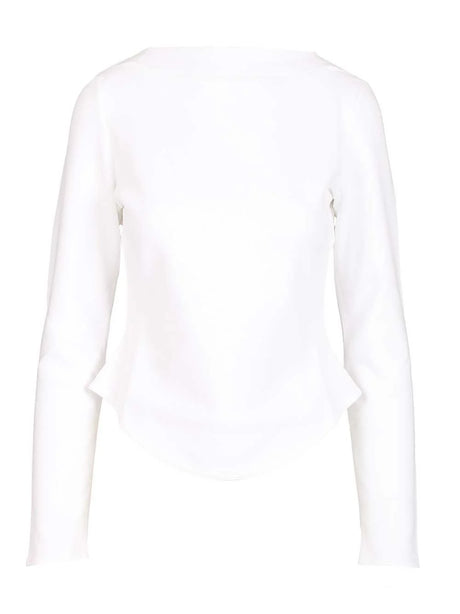 AlaïA Long Sleeve T-Shirt - White