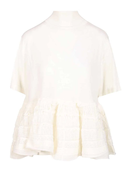 AlaïA Top In Criolina Wool - White