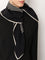 Toteme Centered Monogram silk foulard - Black