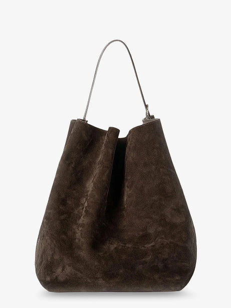 Toteme Suede Belted Tote shoulder bag - Brown