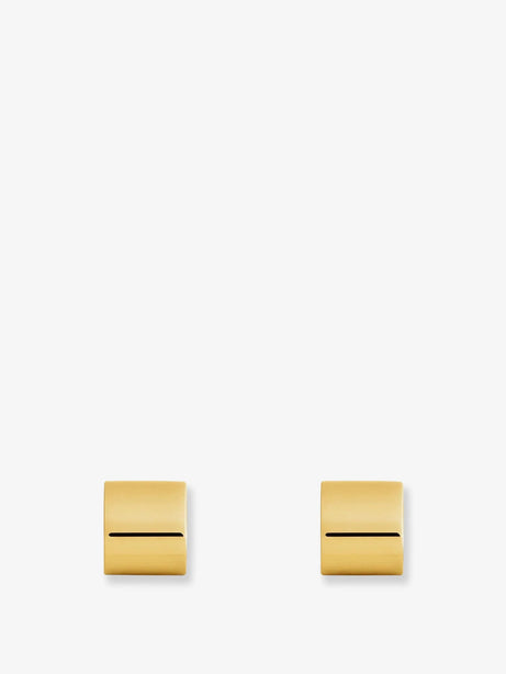 Toteme Brass Huggie Earrings - Gold