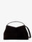 Toteme T-Lock suede handbag - Espresso
