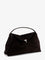 Toteme T-Lock suede handbag - Espresso