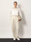 Toteme Double-pleat fluid viscose trousers - Ecru