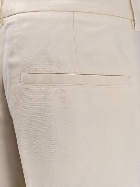 Toteme Double-pleat fluid viscose trousers - Ecru