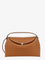 Toteme T-Lock hammered leather handbag - Tan