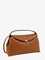 Toteme T-Lock hammered leather handbag - Tan