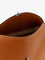 Toteme T-Lock hammered leather handbag - Tan