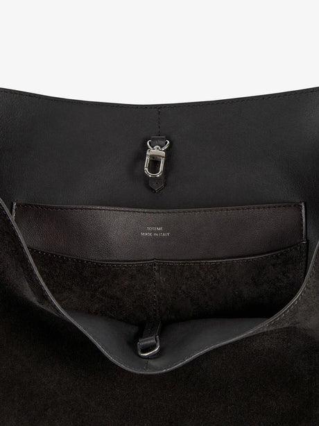 Toteme Suede Belted Tote - Espresso