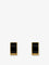 Toteme Signature Brass Earrings - Black/Gold