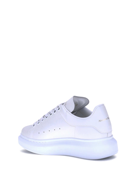 Alexander Mcqueen Leather Sneakers - White/White