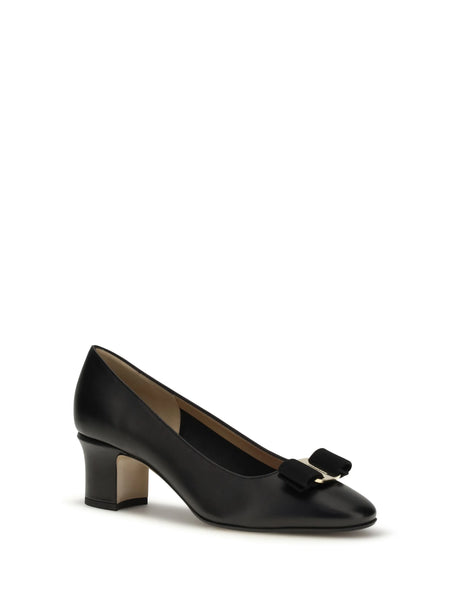 Ferragamo Vera Pumps with bow - Capri Black