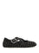 AlaïA Crossed Flat Ballerinas - Black