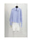 Celine CROPPED SHIRT - Craie/Bleu Ciel