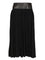 AlaïA Midi Skirt In Jersey And Nappa - Black