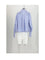 Celine CROPPED SHIRT - Craie/Bleu Ciel