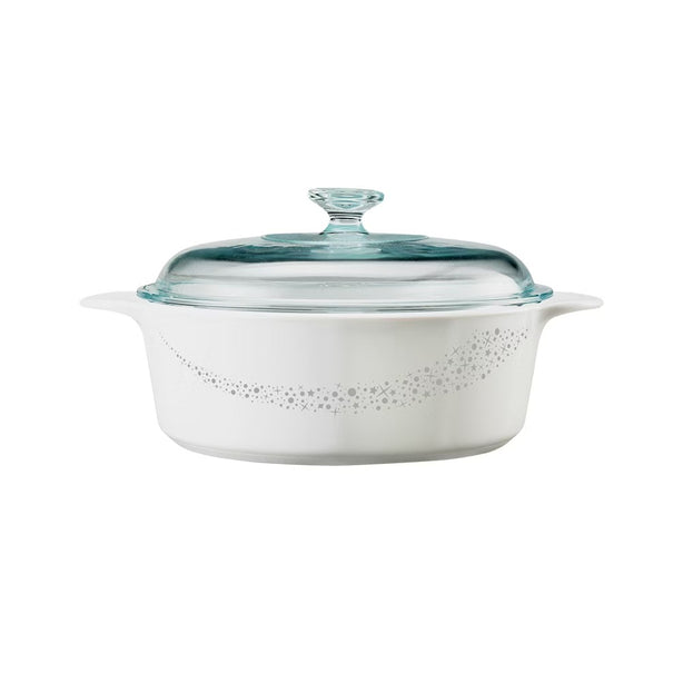 CORNINGWARE 3.25L Round Casserole with Glass Cover - Moonlight