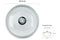 CORNINGWARE Clear Glass Cover Lid 25.5cm