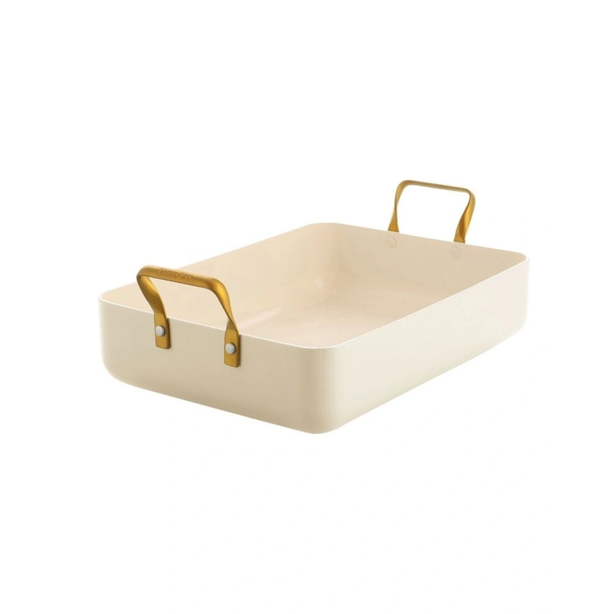 GreenPan Padova 9G 35cm Rectangular Roaster Pan - Cream