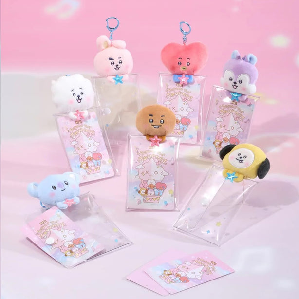 BT21 Beyond The Sky Transparent Plush Pouch Keyring Set(International Shipping)