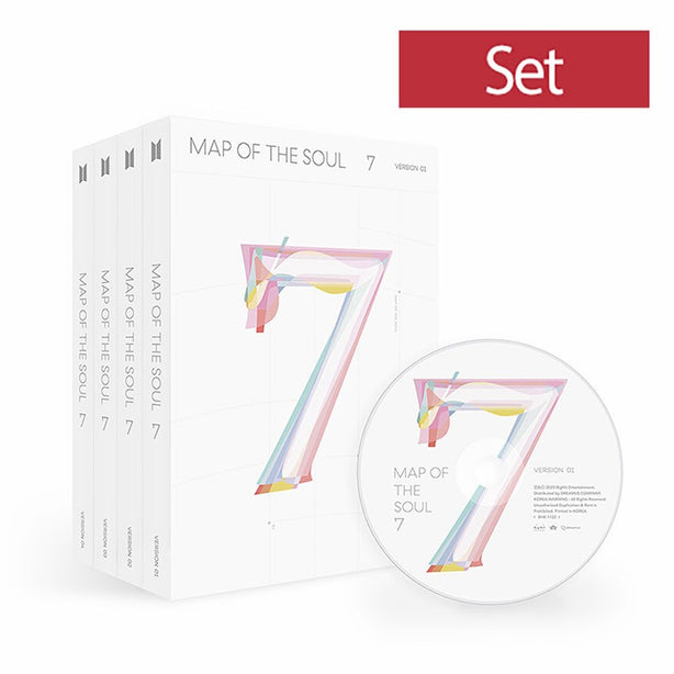 BTS - Map of the Soul : 7 Album Set Version 1+2+3+4 (International Shipping)