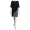 Joan Allen Floral Chiffon Overlay Dress in Ebony
