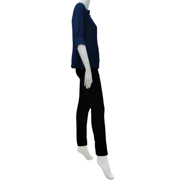 Joan Allen Faux Button Detail Blouse