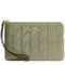 Coach Corner Zip Wristlet With Quilting - Pistachio CEF80