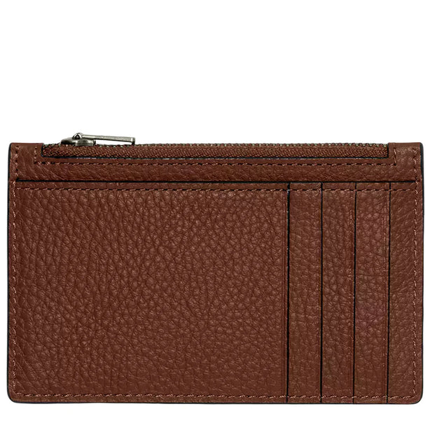 Coach Zip Card Case - Saddle C4280