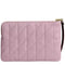 Coach Corner Zip Wristlet With Quilting - Carnation CEF80