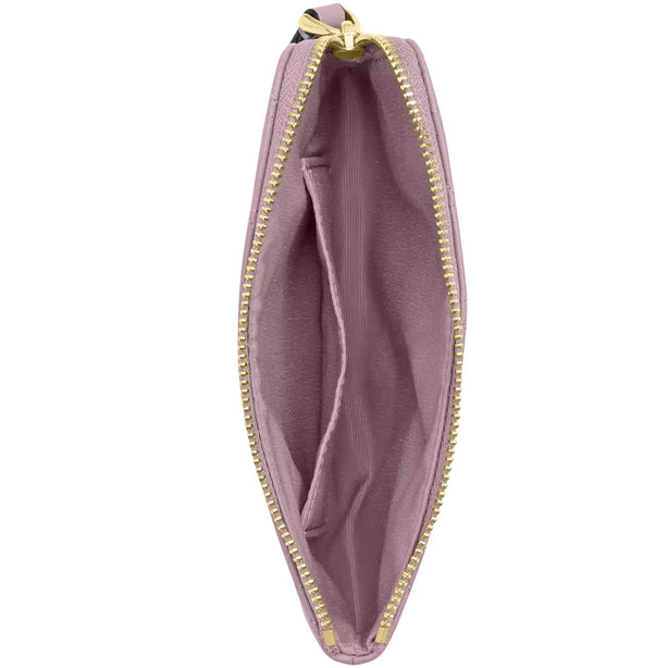 Coach Corner Zip Wristlet With Quilting - Carnation CEF80