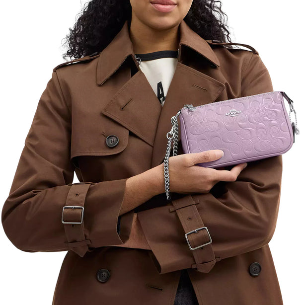 Coach Nolita 19 In Signature Leather With Heart Charm Bag - Light Violet CCZ27