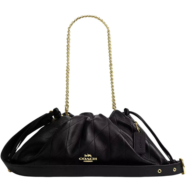Coach Faye Large Shoulder Bag With Quilting - Black CCZ58