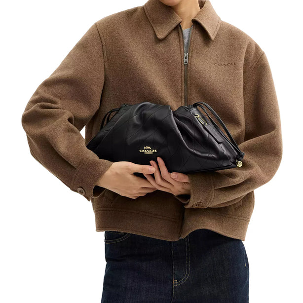 Coach Faye Large Shoulder Bag With Quilting - Black CCZ58