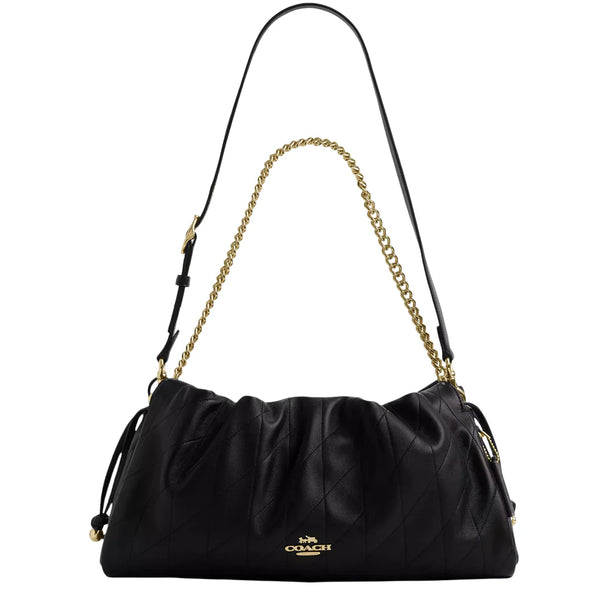 Coach Faye Large Shoulder Bag With Quilting - Black CCZ58