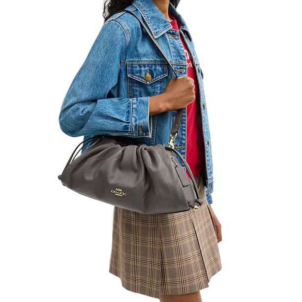 Coach Faye Large Shoulder Bag With Quilting - Slate CCZ58