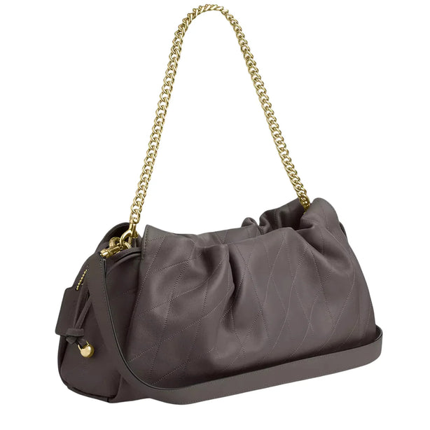 Coach Faye Large Shoulder Bag With Quilting - Slate CCZ58